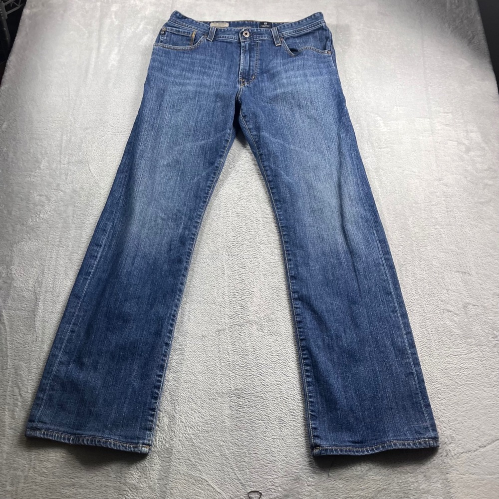 AG Adriano Goldschmied The Protege Straight Leg Blue Jeans Men 36x34 Made in USA